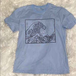 Blue wave shirt